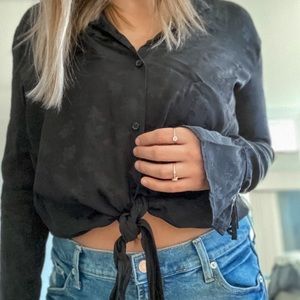 Treasure & Bond Tie Front Shirt